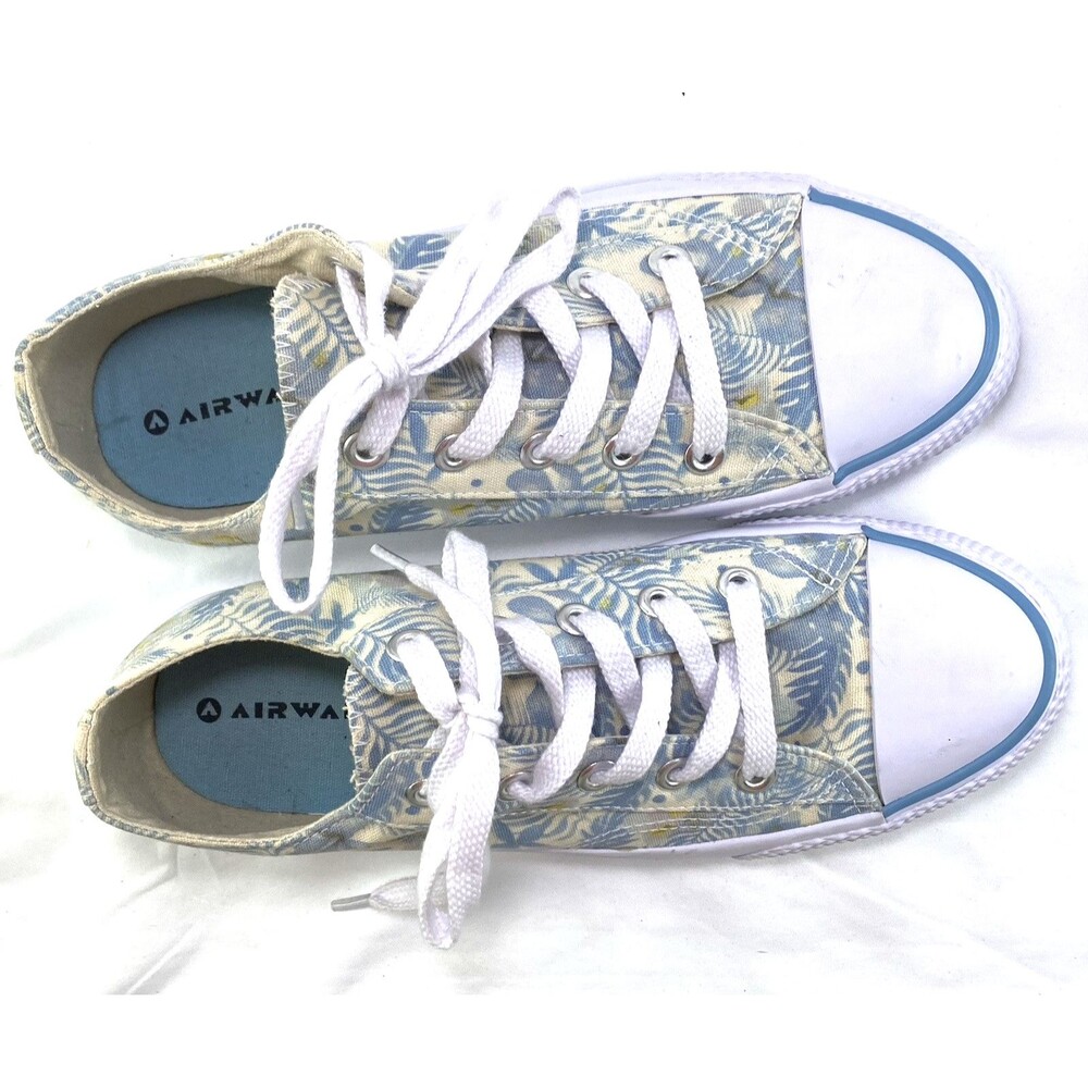 Airwalk Sneakers Women’s 8.5 Canvas Floral Cap Toe Old Skool Casual 181510 - Picture 8 of 10